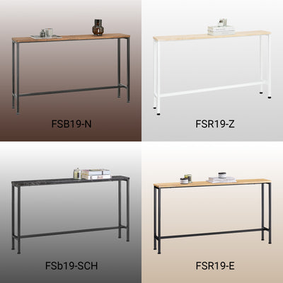 Pre-vânzare SoBuy FSB19-N Masă Consolă Îngustă, Masă de Canapea, Masă de Hol, Cadru și 4 Picioare din Fier, pentru Living, Intrare, Hol, Stil Industrial, L120xP20xH65 cm