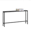 SoBuy FSB19-SCH Consolă Intrare, Mobilier Hol, Etajeră Spate Canapea – Blat Efect Marmură Neagră și Picioare Metalice – Stil Industrial Modern pentru Living, Birou, Dormitor – 120x20x65cm