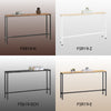 SoBuy FSB19-SCH Consolă Intrare, Mobilier Hol, Etajeră Spate Canapea – Blat Efect Marmură Neagră și Picioare Metalice – Stil Industrial Modern pentru Living, Birou, Dormitor – 120x20x65cm