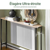 SoBuy FSB19-XL-Z Console Entrée Meuble Couloir Étagère Arrière Canapé – Structure Métal Robuste, Design Moderne Ultra Fin – Idéal pour Salon, Chambre, Entrée – 120x20x80cm
