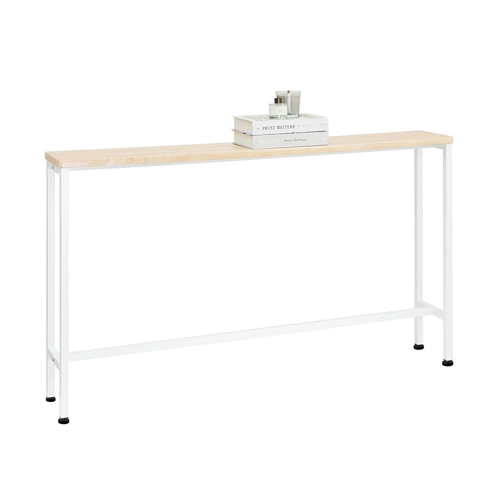 SoBuy FSB19-Z Console Entrée Meuble Couloir Étagère Arrière Canapé – Structure Métal Robuste, Design Moderne Ultra Fin – Idéa
