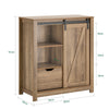 SoBuy FSB59-BR Bufet, Comodă de Depozitare cu Ușă Glisantă Tip Hambar, Comodă Multifuncțională pentru Hol, Sufragerie, Bucătărie – 80x35x92 cm, Maro