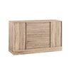 SoBuy FSB60-E Buffet Meuble de Rangement avec Porte de Grange Coulissante, Commode Multifonction pour Entrée Salon Cuisine – 120x40x70 cm
