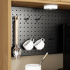 SoBuy FSB98-E-N Buffet Cuisine avec 2 Prises électriques et 2 Ports USB 60×40×170 cm | Meuble de cuisine avec lampe LED à détection, pour micro-ondes, idéal studios et petits espaces, PB et MDF (E1)