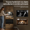 SoBuy FSB98-E-N Buffet de Cuisine – 2 Prises & 2 USB, Lampe LED, Niche Micro-Ondes, 60×40×170 cm