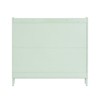 SoBuy FSR100-GR Dulap de pantofi ultra-subțire 19cm – 4 Compartimente rabatabile, 8-12 Perechi, Anti-răsturnare, 60kg – Verde Salvie
