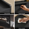 SoBuy FSR100-SCH Pantofar cu 4 Uși Rabatabile, Ultra-Subțire 19cm, Organizator Compact pentru Intrare Hol – 100x19x91 cm, Negru