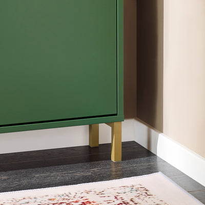 SoBuy FSR100-SY Dulap Pantofar Ultra-Slim 19cm – Economisește Spațiu pentru Hol Îngust – Verde Salvie