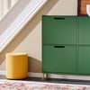 SoBuy FSR100-SY Dulap Pantofar Ultra-Slim 19cm – Economisește Spațiu pentru Hol Îngust – Verde Salvie