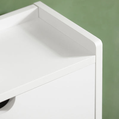 SoBuy FSR100-W Dulap de Pantofi Ultra-Subțire 19cm – 4 Uși Rabatabile, 12-20 Perechi, Anti-Răsturnare, 60kg – Alb