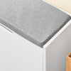 Prévente SoBuy FSR151-L-W Meuble à Chaussures Banc à Chaussures - Rangement Chaussures avec 4 Compartiments - Coussin Confortable - Capacité de Charge 250 kg - Banc d'Entrée en Bois Blanc 105 x 24 x 52 cm