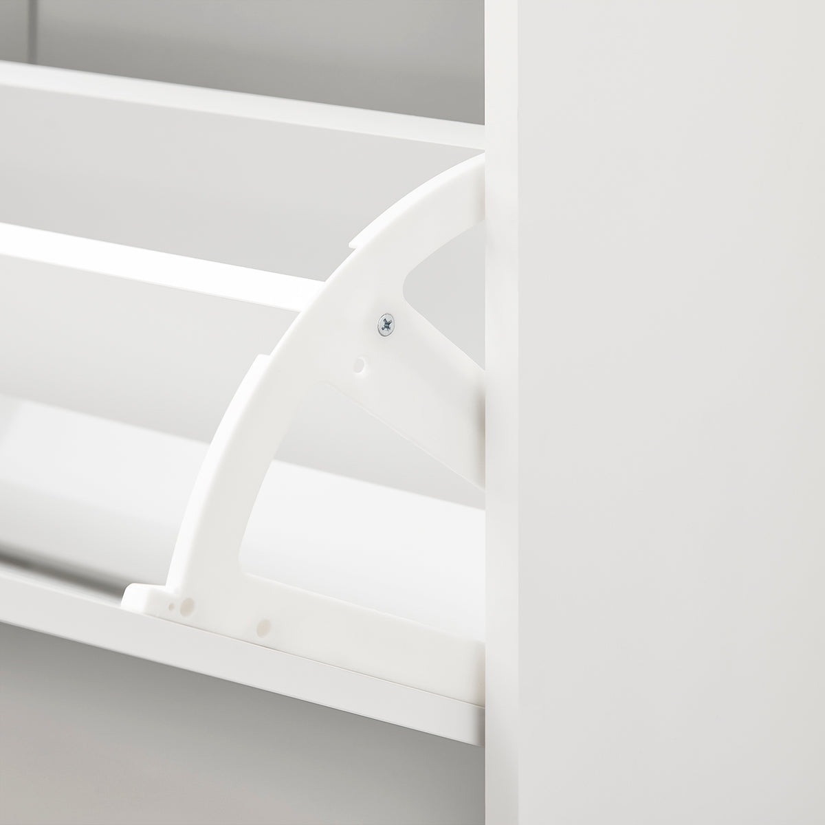 SoBuy FSR151-L-W Banc à Chaussures avec 4 Compartiments et Coussin Confortable, pour Entrée et Couloir, Compact – L105×P24×H52 cm, Charge 250 kg, Bois, Blanc
