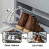 SoBuy FSR152-HG Dulap Pantofar cu 2 Uși Batante, Organizator pentru Hol Intrare – 80x25x108 cm, Gri