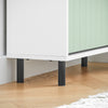 SoBuy FSR157-GR Dulap de pantofi, design elegant, 3 uși rabatabile – Decor intrare modern – Verde