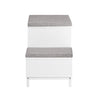 SoBuy FSR172-W Banc pentru Pantofi pentru Copii cu 2 Perne Căptușite, 2 Uși și 1 Sertar, Sarcină 181 kg pentru Hol – 100x35x42 cm, Alb