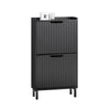 Precomandă SoBuy FSR177-SCH Dulap Pantofi cu 2 Uși Rabatanți Ultra-Slim 19cm, Organizator Compact pentru Intrare Hol – 50x19x90 cm, Negru