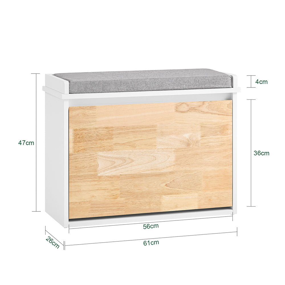 SoBuy FSR179-K-WN Banc pentru pantofi, Organizator de pantofi, Dulap pentru pantofi, Mobilier pentru hol