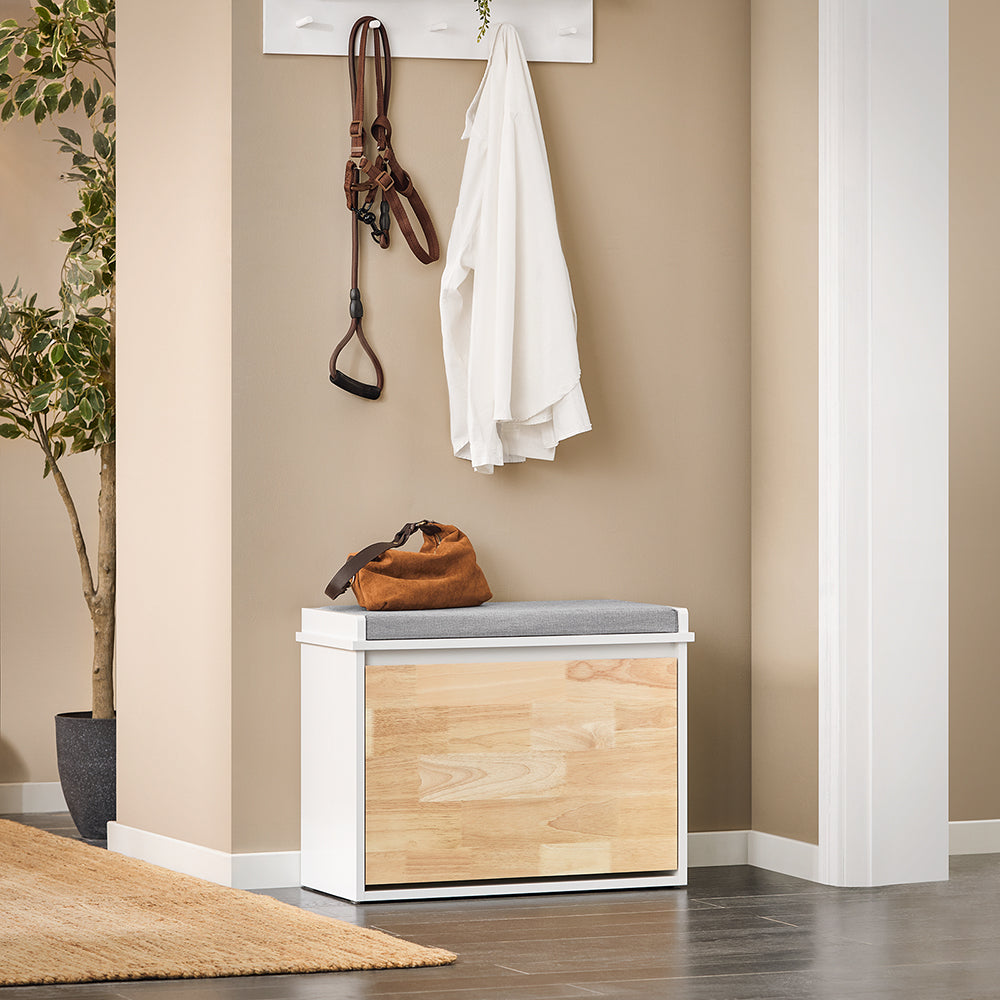 SoBuy FSR179-K-WN Banc pentru pantofi, Organizator de pantofi, Dulap pentru pantofi, Mobilier pentru hol