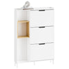 SoBuy FSR209-WN Dulap de Pantofi Ultra-Slim Salvează Spațiu 19cm – Intrare Îngustă – 90x19x129,5 cm Alb