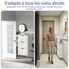 SoBuy FSR209-WN Dulap de Pantofi Ultra-Slim Salvează Spațiu 19cm – Intrare Îngustă – 90x19x129,5 cm Alb