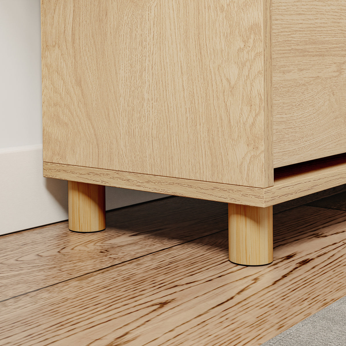 SoBuy FSR211-N Banc pentru Pantofi cu Șezut Căptușit din In, 3 Compartimente Rabataile Slim 24cm, 8 Perechi Mărimea 47, Capacitate de Încărcare 237 kg pentru Hol – 100x24x50 cm, Natural