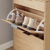 SoBuy FSR212-N Meuble à Chaussures Gain de Place – Entrée Étroite – 60x24x95 cm Naturel