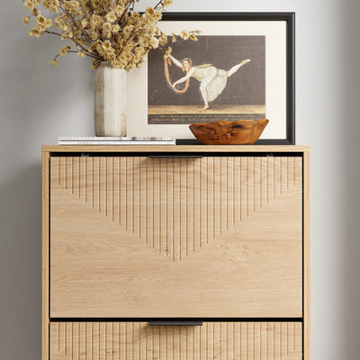 SoBuy FSR213-N Dulap de Pantofi Salvează Spațiu – Hol Îngust – 60x24x120 cm Natural