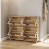 SoBuy FSR214-N Meuble à Chaussures Gain de Place – Entrée Étroite – 100x24x83 cm Naturel