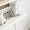 SoBuy FSR216-W Dulap de Pantofi Ultra-Subțire cu Economie de Spațiu 18cm – Intrare Îngustă – 105x18x78 cm Alb