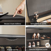 SoBuy FSR25-W Banc pentru Pantofi cu 2 Nivele și Pernă Căptușită pentru Hol Intrare – 60x30x44 cm, Alb