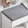 SoBuy FSR45-HG Banchetă pentru Pantofi cu Pernă Căptușită și Spațiu de Depozitare pentru Cizme, Mobilier de Hol – 80x30x46 cm, Gri