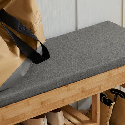 SoBuy FSR47-N Banc de Pantofi cu Raft și Sertare Laterale, Banchetă pentru Hol Intrare – 90x30x45 cm, Natural
