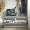 SoBuy FSR62-II-W Banc pentru Pantofi cu Pernă Căptușită și Spațiu de Depozitare pentru Hol/Intrare – 97x30x47 cm, Alb