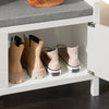 SoBuy Pantofi de bancă în carcasă interioară în mobilier de baie albă interior FSR63-W
