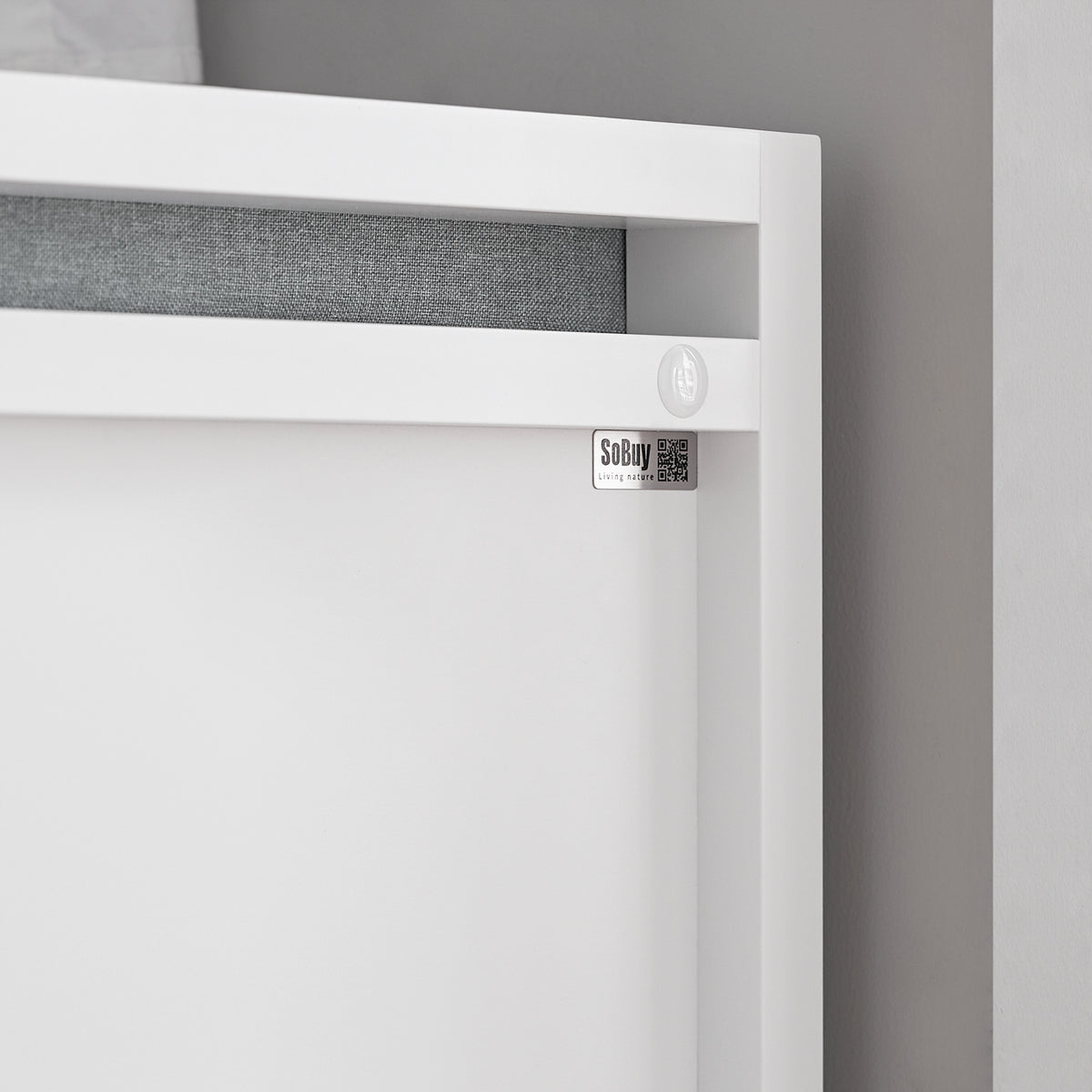SoBuy FSR74-W Banc à Chaussures avec Coussin Rembourré et Rangement pour Entrée Couloir – 100x40x40 cm, Blanc