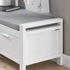 SoBuy FSR74-W Banc de Pantofi cu Pernă Căptușită și Spațiu de Depozitare pentru Intrare Hol – 100x40x40 cm, Alb