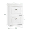 SoBuy FSR78-W Dulap de pantofi, spațiu redus – Intrare mică – 54x24x83 cm Alb