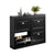 SoBuy FSR79-SCH Dulap pantofi cu 4 uși rabatabile, Suport pentru 16 perechi, pentru hol - 105x24x83 cm, Negru