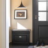 SoBuy FSR82-K-SCH Banc pentru pantofi cu pernă căptușită și 1 clapetă, Slim 24cm pentru Intrare – 60x24x51 cm, Negru