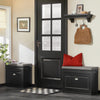 SoBuy FSR82-K-SCH Banc pentru pantofi cu pernă căptușită și 1 clapetă, Slim 24cm pentru Intrare – 60x24x51 cm, Negru