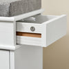 Pre-vânzare SoBuy FSR82-K-WG Bancă pentru pantofi cu pernă căptușită și 1 clapetă, Subțire 24cm pentru Intrare – 61x24x51 cm, Efect de lemn vechi alb
