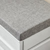 Pre-vânzare SoBuy FSR82-K-WG Bancă pentru pantofi cu pernă căptușită și 1 clapetă, Subțire 24cm pentru Intrare – 61x24x51 cm, Efect de lemn vechi alb
