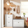 Precomandă SoBuy Set FSR82-L-W + FSR78-W – Ansamblu Mobilier de Pantofi Alb, Banchetă cu Pernă + Dulap cu 2 Uși Batante pentru 8 Perechi, Depozitare Hol 2 Piese