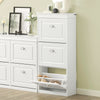 Precomandă SoBuy Set FSR82-L-W + FSR94-W – Set Mobilier Pantofi Alb, Bancă cu Pernă + Dulap cu 3 Uși Basculante 12 Perechi, Organizator Hol 2 Piese