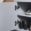 SoBuy FSR96-DG Banc pentru Pantofi cu Pernă Căptușită și Rafturi, Mobilier pentru Hol – 100x34x47 cm, Gri Închis