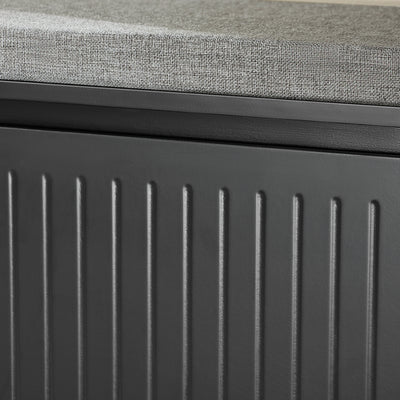 SoBuy FSR98-L-SCH Banc de Pantofi cu Pernă Căptușită și 1 Clapetă pentru Intrare Hol – 80x26x45 cm, Negru