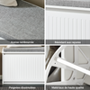 Prévente SoBuy FSR98-L-W Banc à Chaussures avec Coussin Rembourré et 1 Abattant pour Entrée Couloir – 80x26x45 cm, Blanc