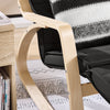 SoBuy FST16-SCH Balansoar, Fotoliu balansoar cu design reglabil pentru picioare