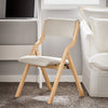 SoBuy FST40-HG Scaune Pliante Tapițate Confortabile, Scaun de Reuniune din Lemn cu Șezut căptușit, Scaun Pliabil Portabil pentru Bucătărie, Birou, Living, Ușor, Economie de Spațiu, Gri deschis