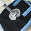 SoBuy FST64-BL Scaun de birou ergonomic, Fotoliu pivotant, Scaun de calculator cu înălțime reglabilă, Albastru